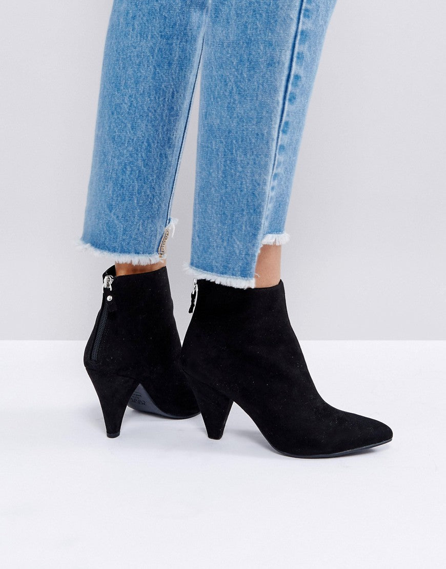 bottines talons coniques